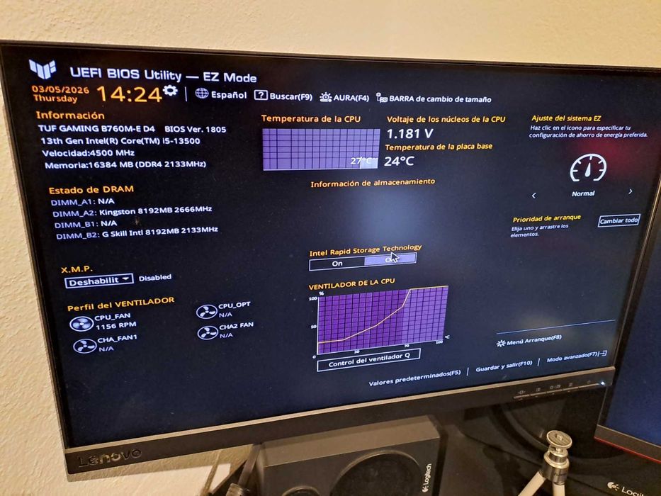 Bundle Core i5-13500 / Motherboard Asus TUF Gaming B760M-E D4 LGA 1700