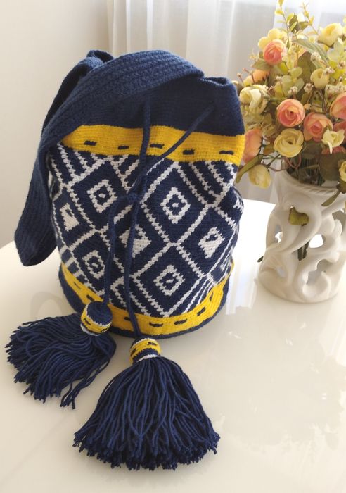 Сумка-бочонок. Ручная работа