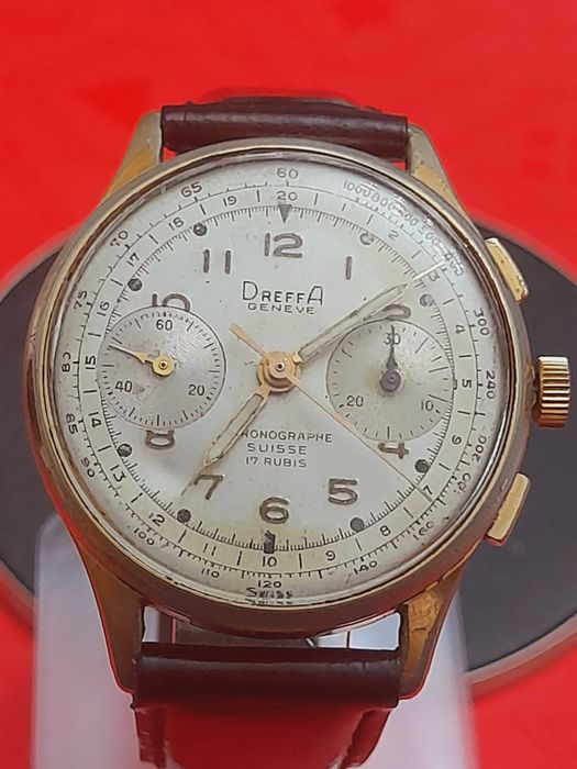 Chronographe Suisse DREFFA GENEVE Vintage Corda Manual