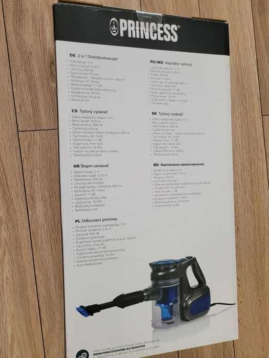 Odkurzacz pionowy, bezworkowy