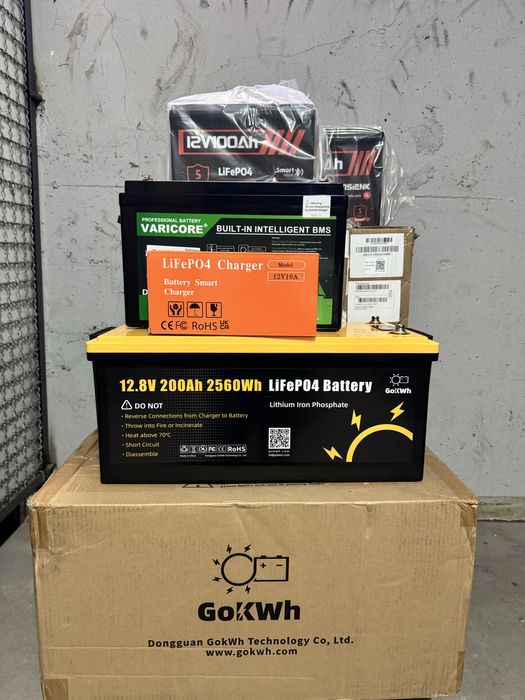 Літієвий  акумулятор LiFePO4 12V — в наявності 12/100/180/200/300/350