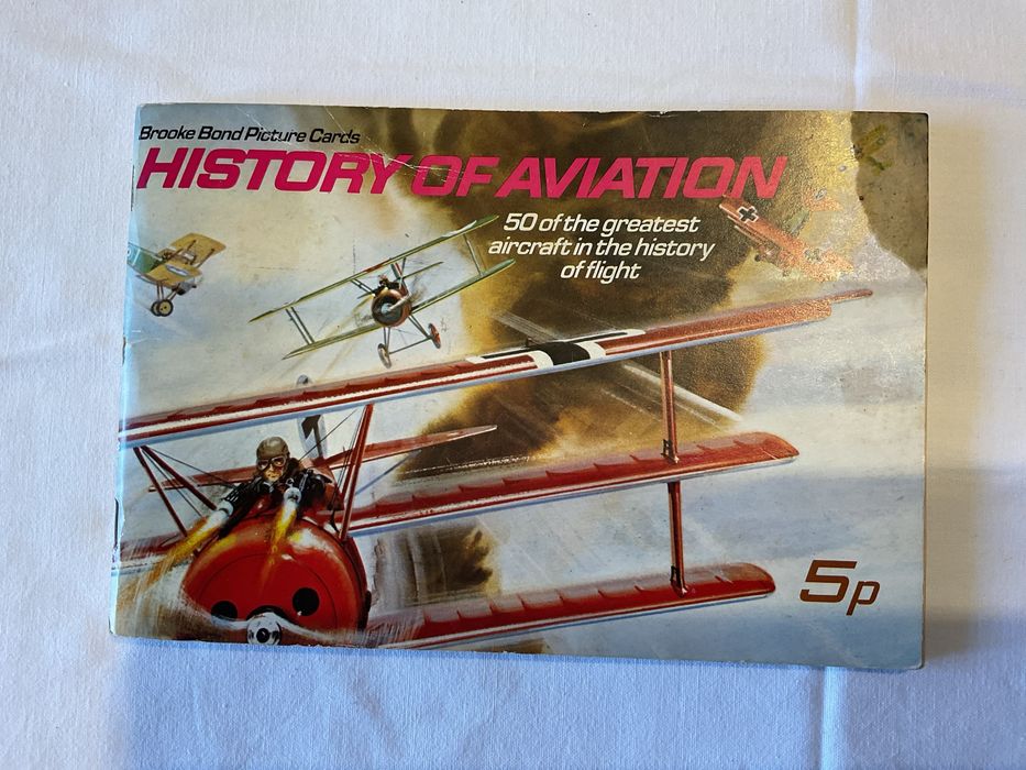 Caderneta de cromos inglesa, historia da aviacão