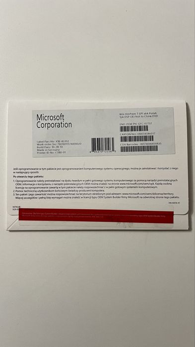 System Windows Home Premium 7 SP1 x64