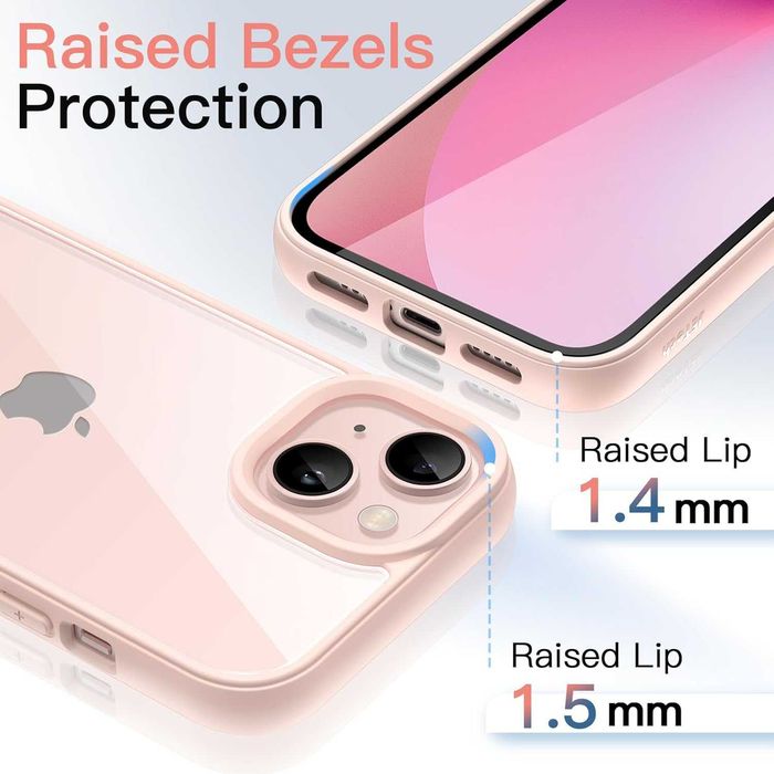 Etui na tył plecki iPhone 13 6,1" osłona bumper jasny różowy matowy