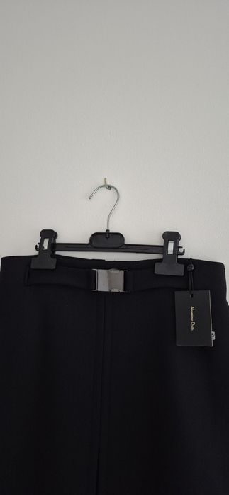 Spódnica Massimo Dutti, wełna, rozm 36,czarna, krótka