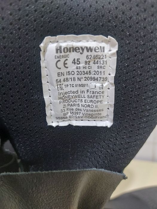Botas HONEYWELL para Guarda florestal, Agricultores, Motosserrista, Tamanho 45
