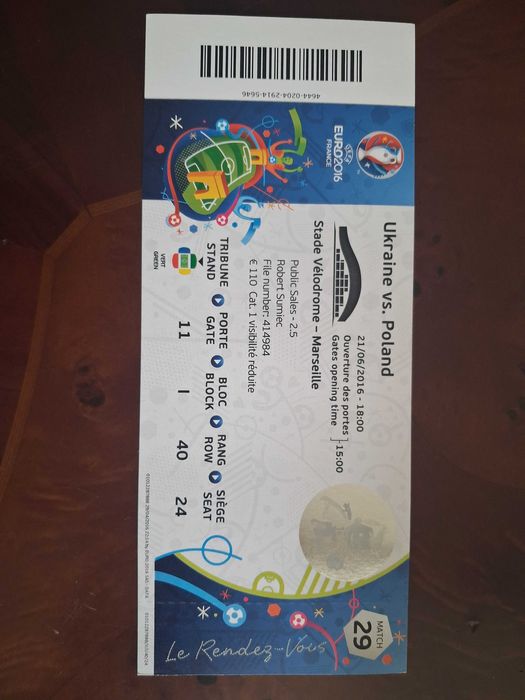 Bilety UEFA na ME we Francji 2016
