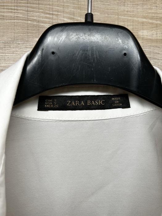 Сорочка zara basic біла, розмір S