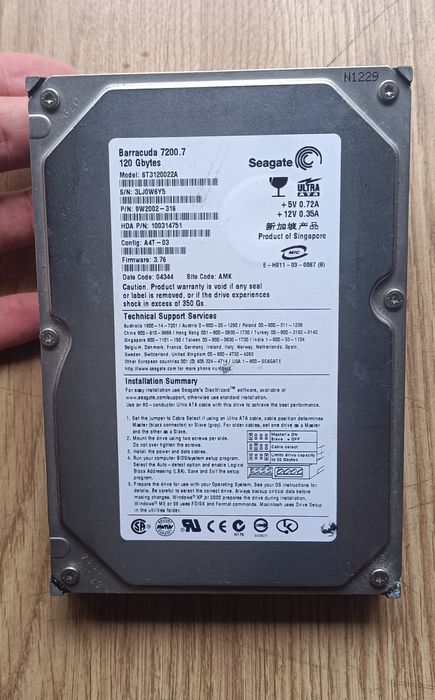 disco duro ide 120GB para pc