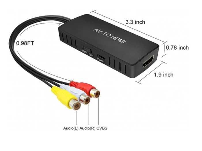 Konwerter RCA do HDMI adapter AV