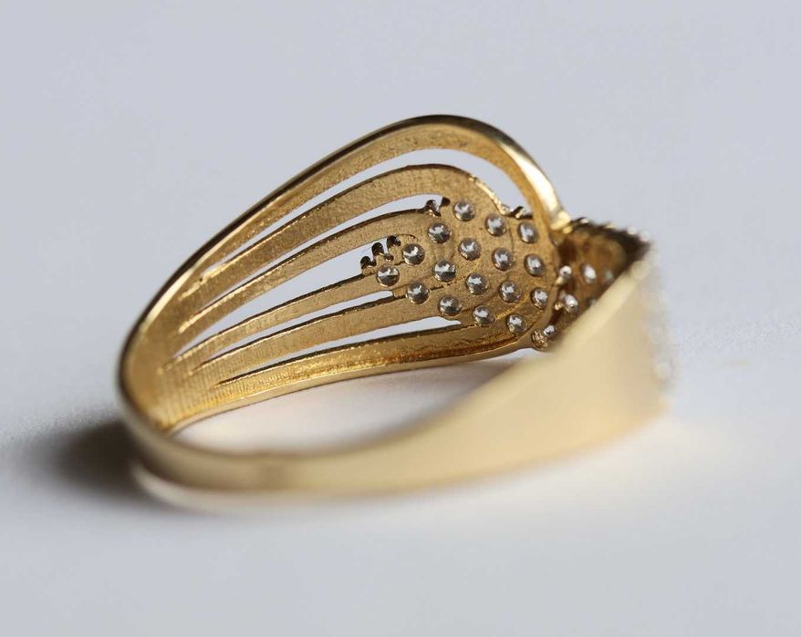 Złoty Pierścionek FALA 585