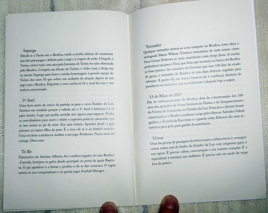 Livro Benfica Tó Carlos