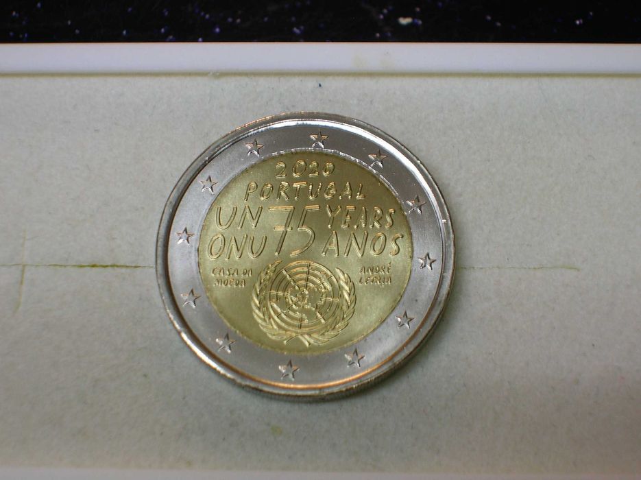 Moeda 2 euros / 2020 - 75º Aniv. ONU