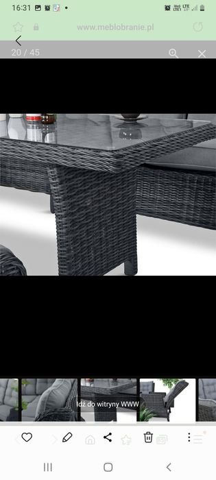 Stoł technorattan polecam