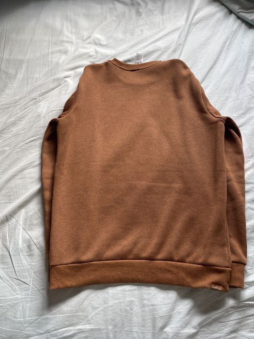 sweat de malha castanha decathlon
