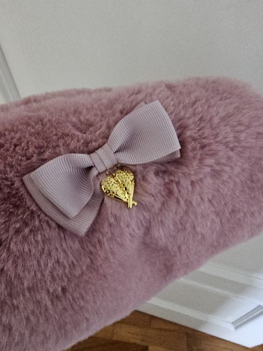 Carteira de menina de pêlo rosa com dourado da marca Angels Faces