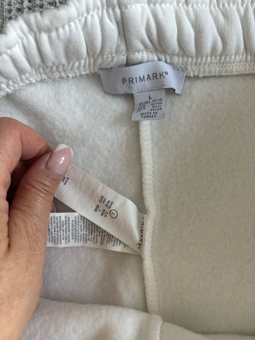Biale spodnie dres primark