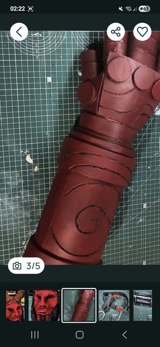 Косплей Набор Хеллбоя (Hellboy) - Ручная Работа, Функциональный
