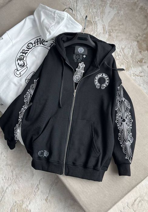 Зіп худі Chrome hearts Преміум Штани Хром Хартс зіпка толстовка