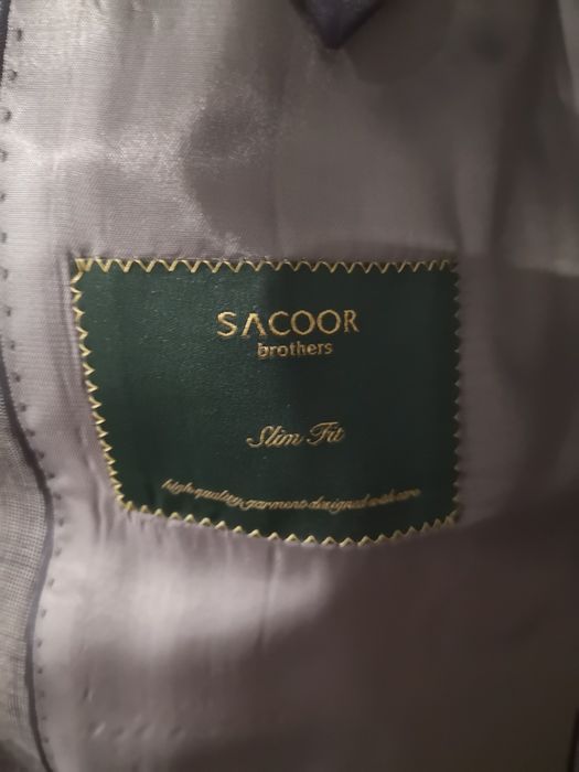 Fato cinzento Sacoor Slim Fit (novo, 46/52)
