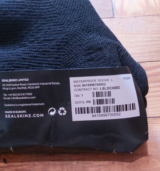 Шкарпетки водонепроникні, Британія, розмір Л