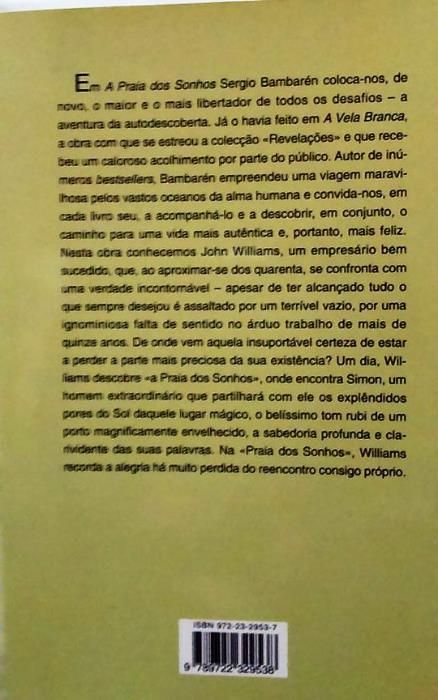 Livro "A Praia Dos Sonhos" Sérgio Bambarém, Editorial Presença