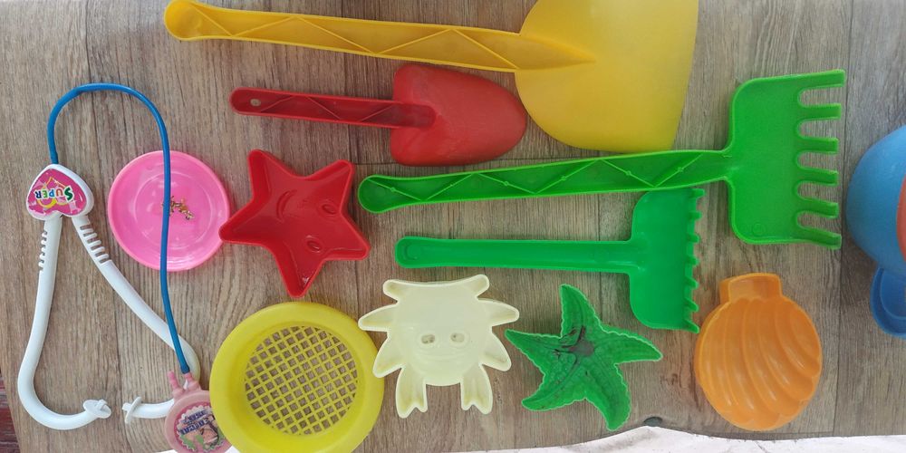 Лопатка граблі пасочки відро