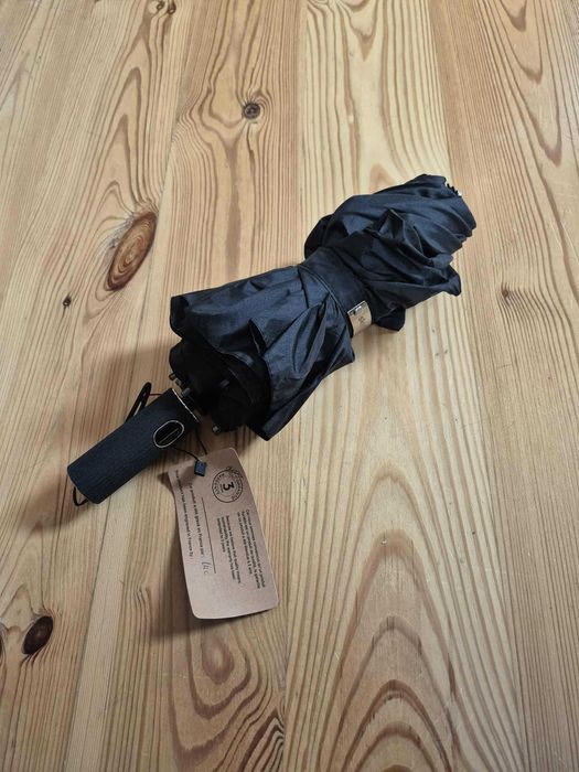 czarny elegancki parasol skladany - nowy