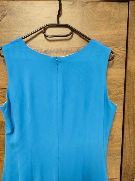 Niebieska damska sukienka bez rękawów rozmiar 42 (xl)