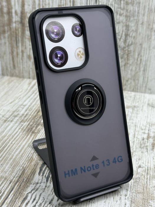 Чехол противоударный на Xiaomi Redmi Note 13/ Note 13 4G  Магнит. Кольцо. Чохол