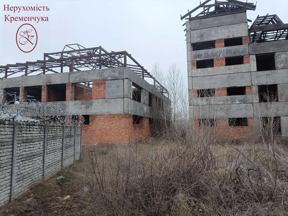 Продаж недобудованої будівлі в промзоні