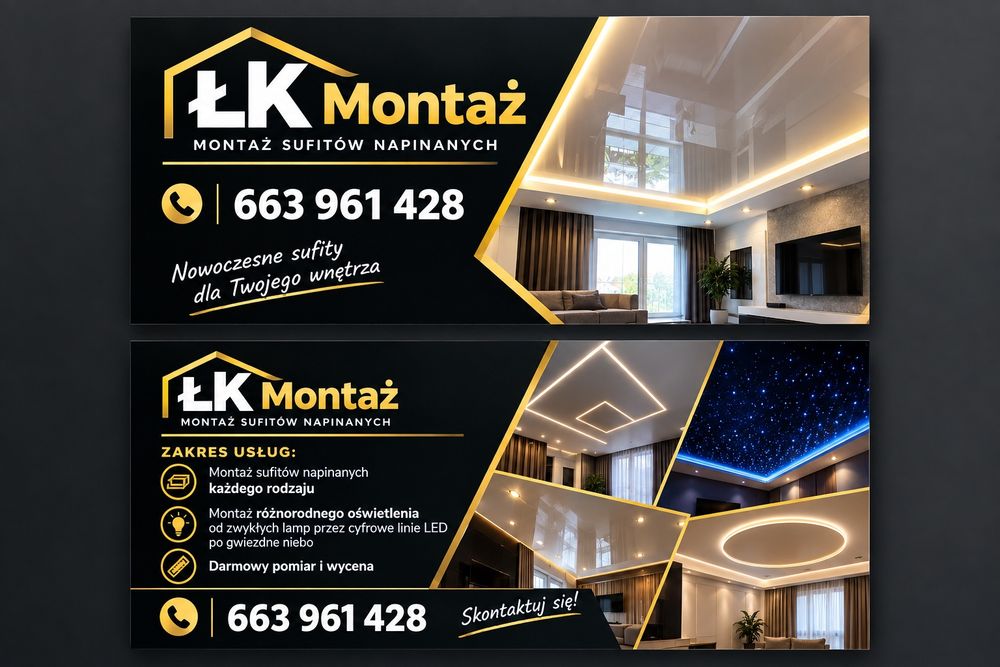 Sufity napinane Śląsk | Montaż LED | Gwiezdne niebo | Darmowy pomiar
