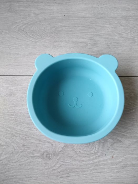 Miseczka silikonowa dla dzieci niebieska miś Pepco