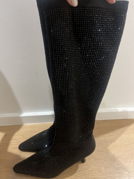 Botas cano alto elastico