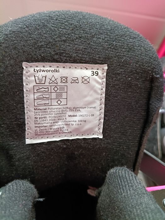 Nowe damskie rolki rozmiar 39