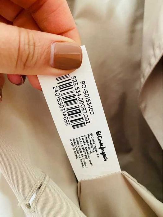Impermeável bege tipo trench | Novo | Veste M/38