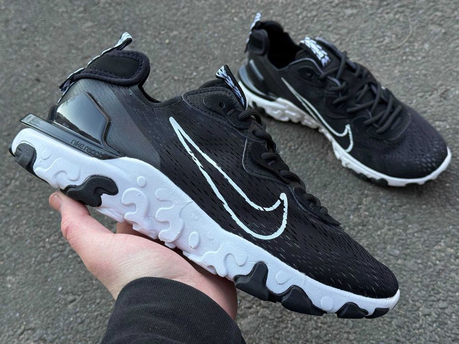 Nike React Vision Black White
