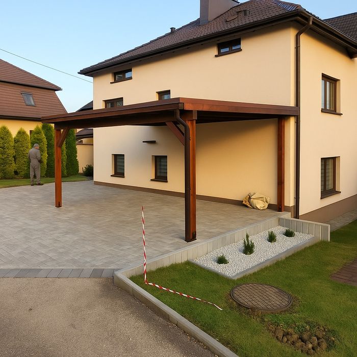 WIATA NA SAMOCHÓD Kraków– Trwała Drewniana KVH carport