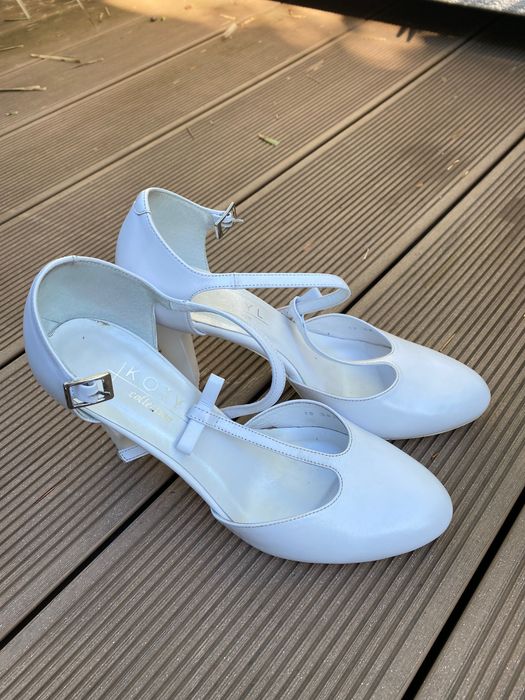 Buty ślubne białe Kotyl - 36