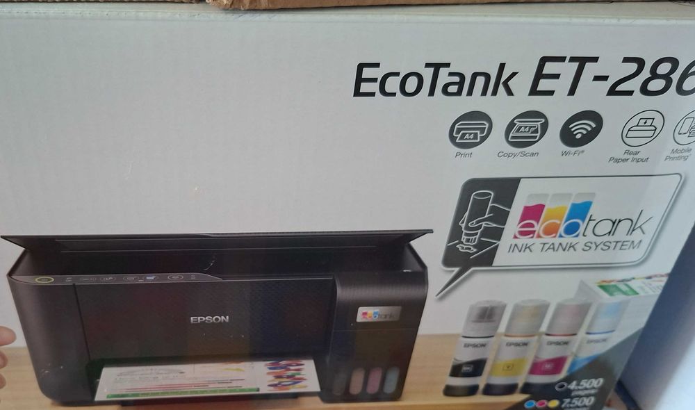 Impressora de sublimação Epson EcoTank ET-2860 (A4, com scanner) Vendo impressora Epson EcoTank ET-2860 já convertida para sublimaçãon