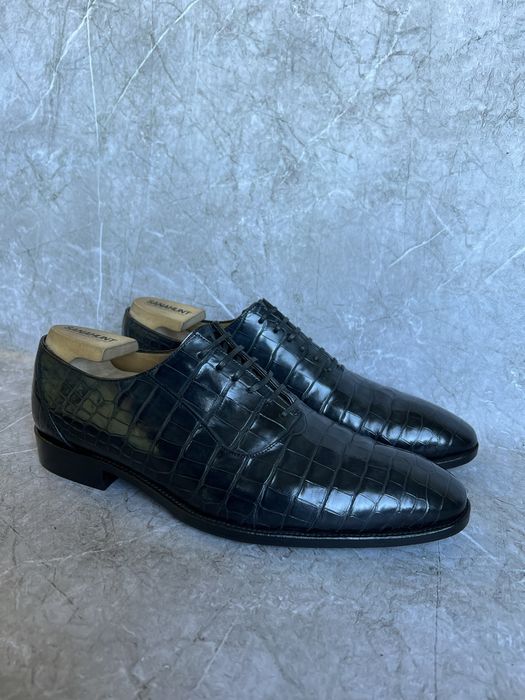 Artioli туфли мужские кожа крокодила 43