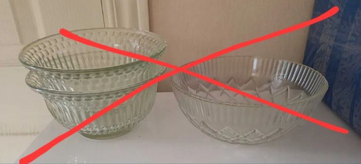 Стаканы, рюмки, салатники. Посуда б/у разная