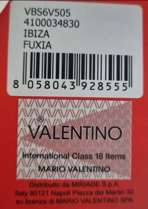 Elegancka duża torebka damska Valentino logowana nowa