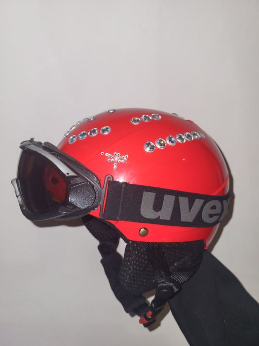 Kask ochronny z goglami