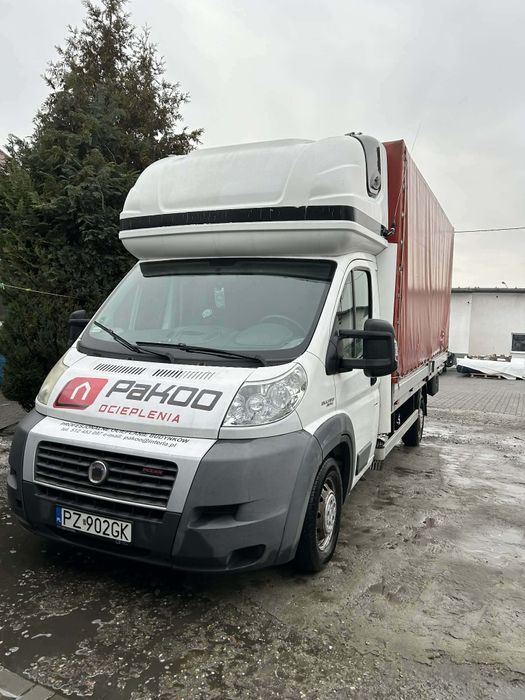 Fiat Ducato 3.0 MultiJet 180 KM Maxi plandeka sypialnia poduszki