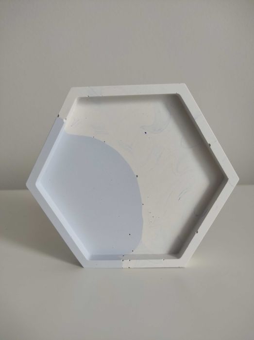 Podstawka z gipsu polimerowego - heksagon
