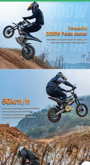 Suron Terenowy Kukirin X1 2000W 48V 20.8AH 50KM/H 40KM 14" PL