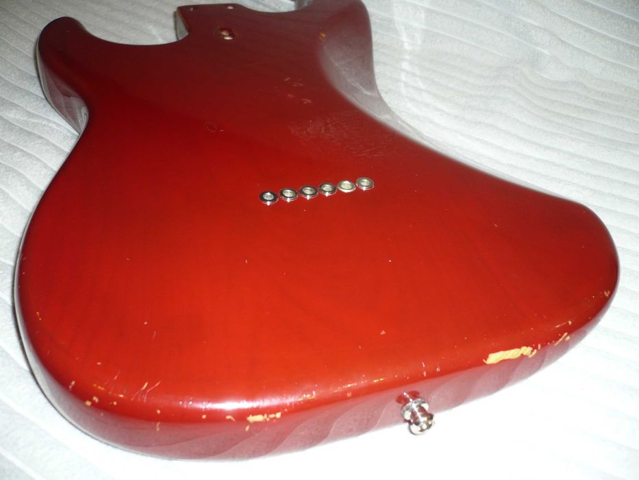 body korpus deska ash fender stratocaster 1979 cbs wine red