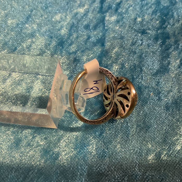 Anel prata banhado ouro tam,18 mm