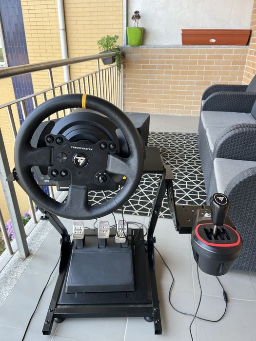 Volante thurstmaster TX LEATHER EDITION+Manete mudanças TH8S+Suporte volante dedicado VEVOR